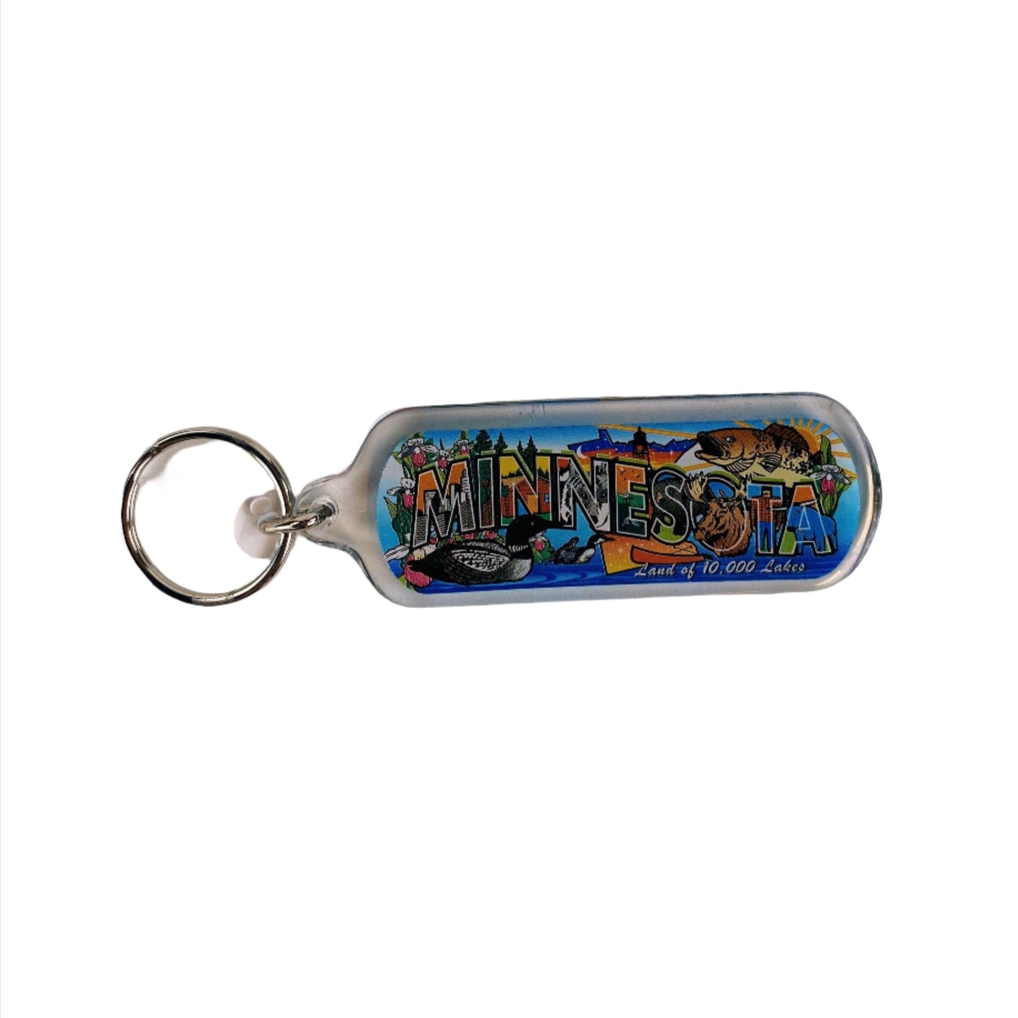 Minnesota Greetings Keychain - Love From USA
