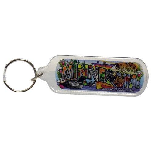 Minnesota Greetings Keychain - Love From USA