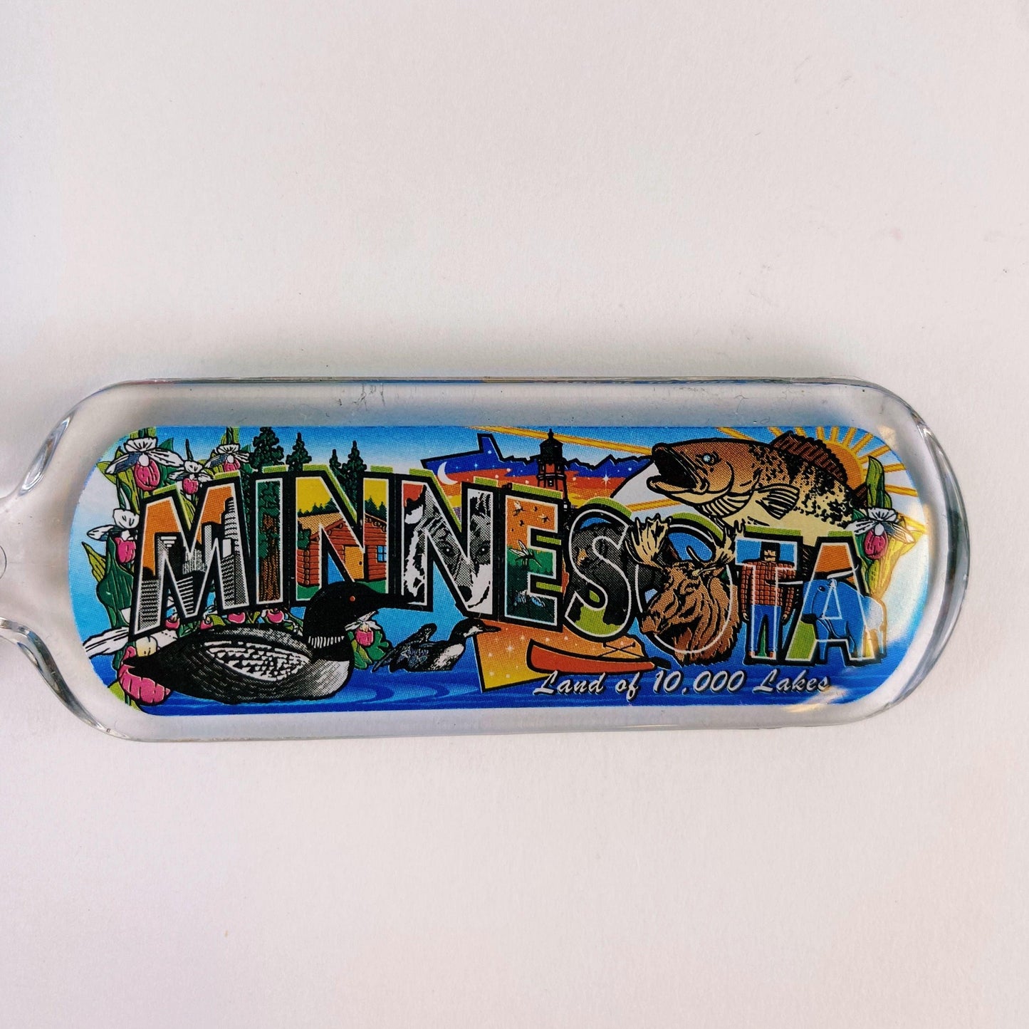 Minnesota Greetings Keychain - Love From USA
