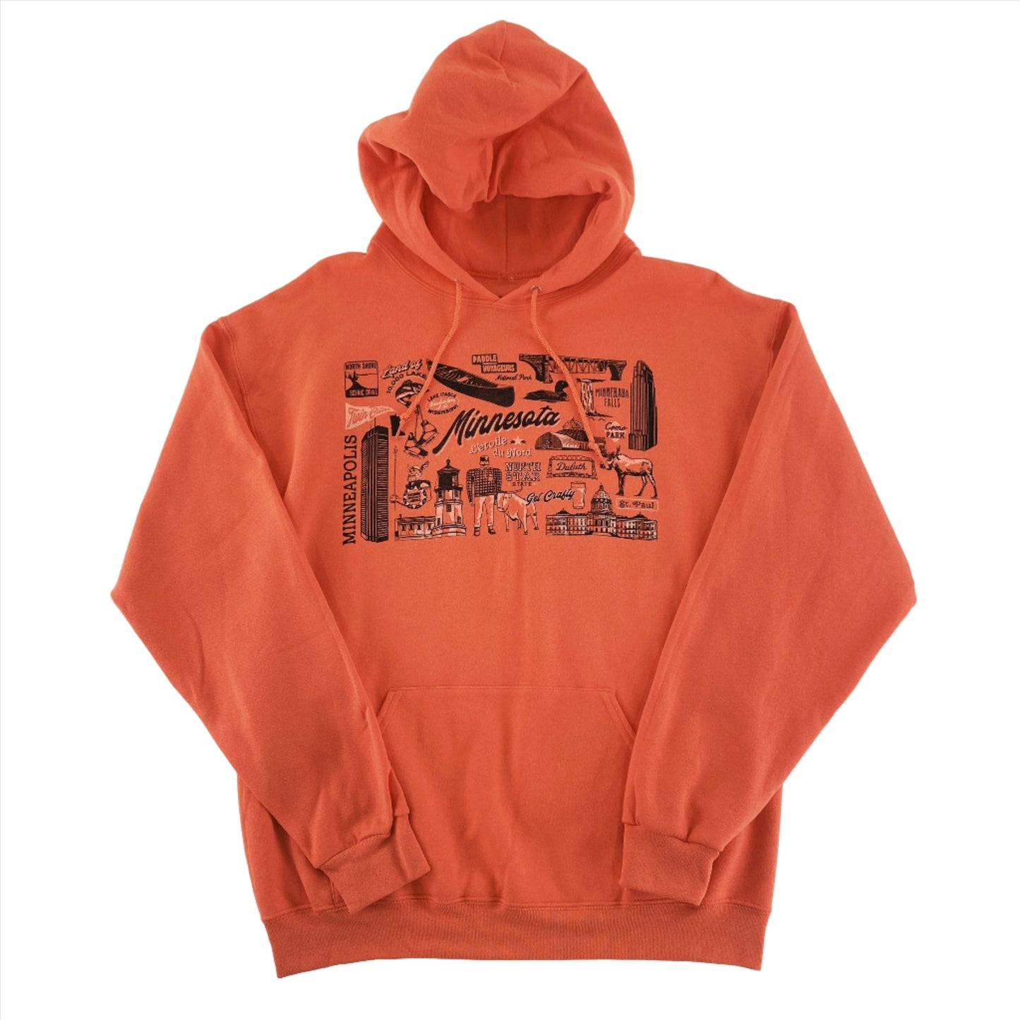 Minnesota Local Icons Sweatshirt - Coral - Love From USA