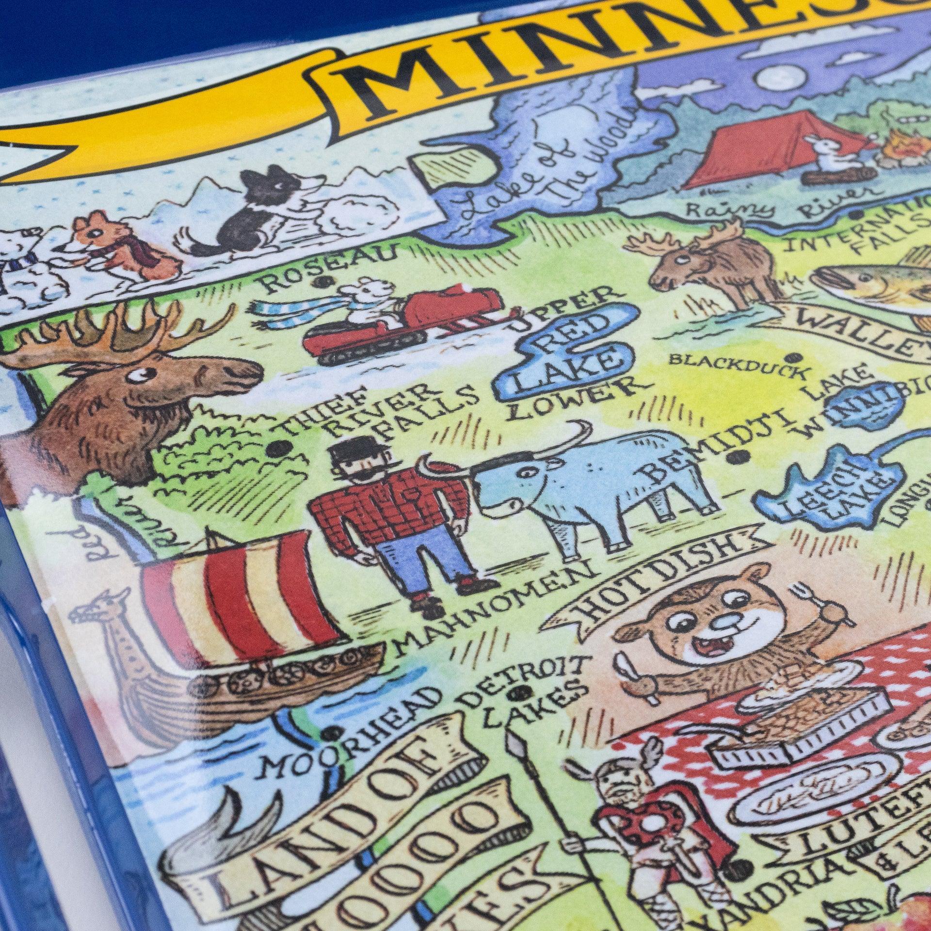 Minnesota State Icons Tray - Love From USA