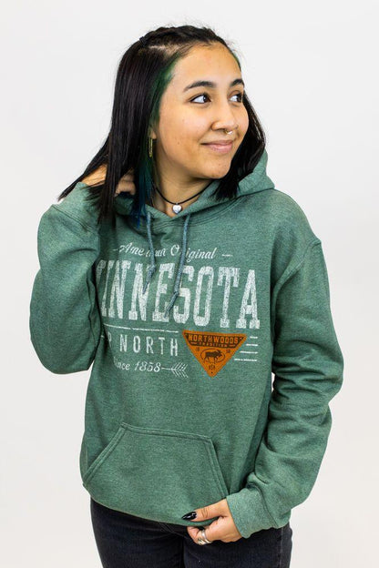 Patchworks Minnesota Hooded Sweatshirt - Love From USA