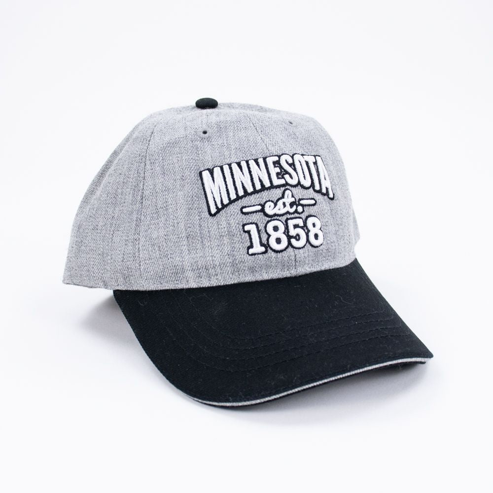 Minnesota 1858 Grey/Blk Hat