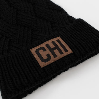 Women's Pom Pom Chicago Beanie