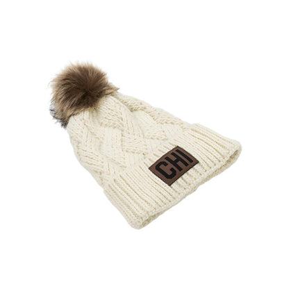 Women's Pom Pom Chicago Beanie