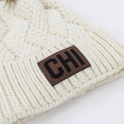 Women's Pom Pom Chicago Beanie