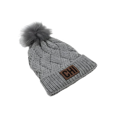 Women's Pom Pom Chicago Beanie