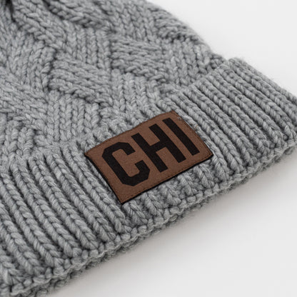 Women's Pom Pom Chicago Beanie