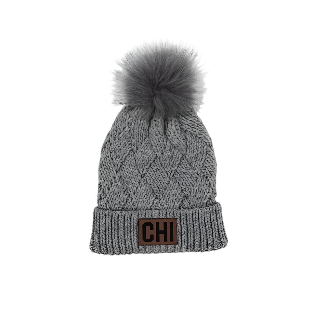 Women's Pom Pom Chicago Beanie