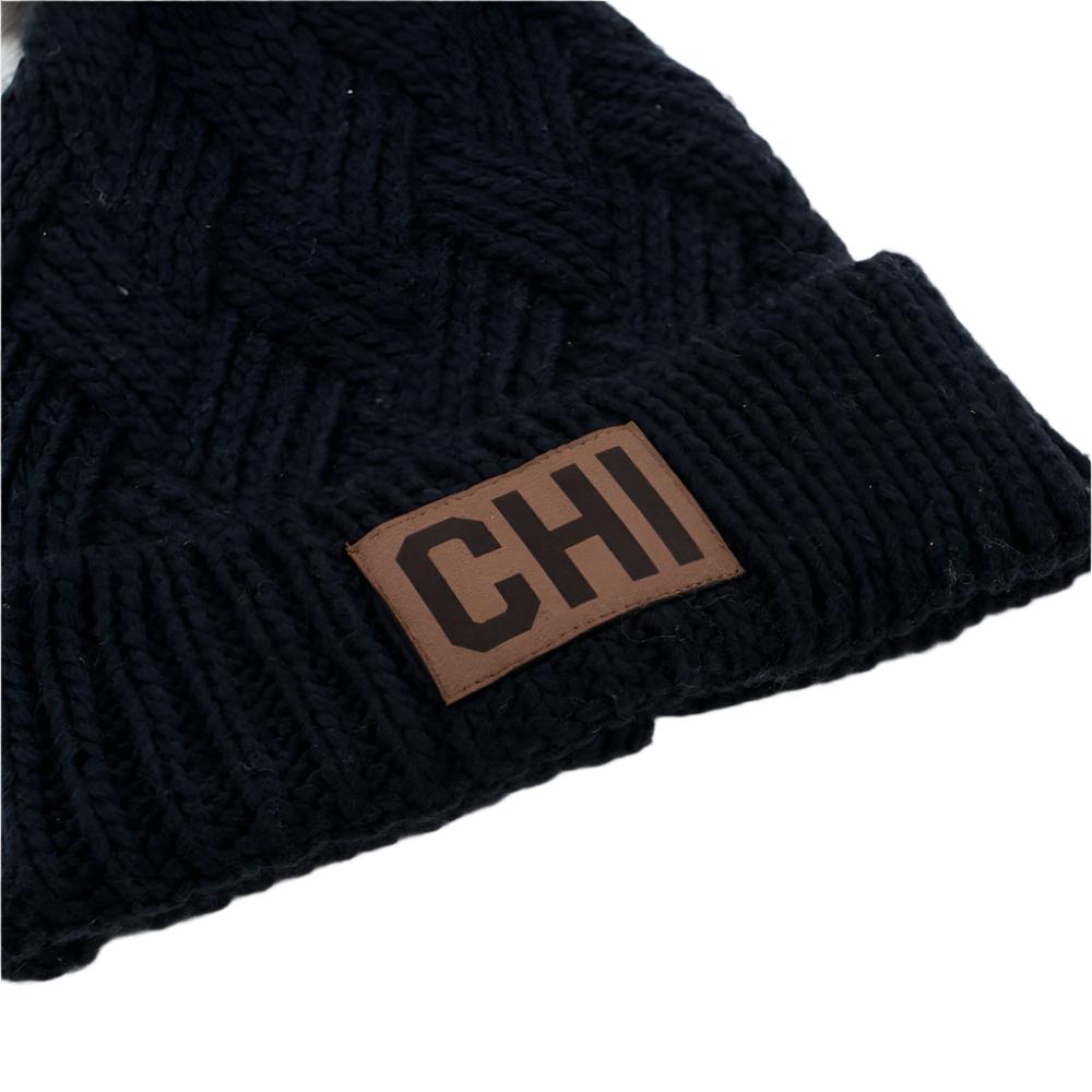 Women's Pom Pom Chicago Beanie