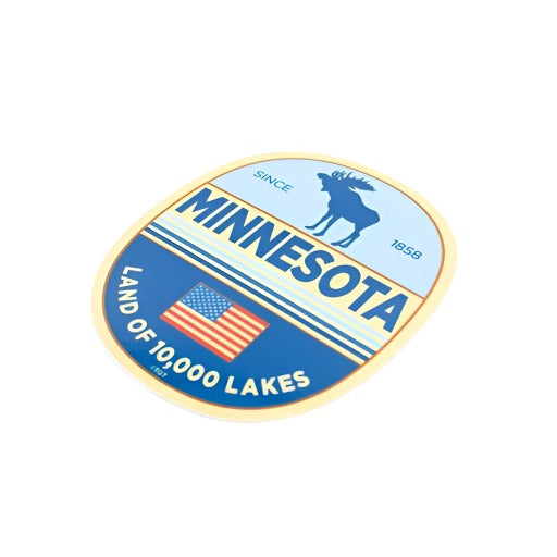 Moose Minnesota Badge Sticker