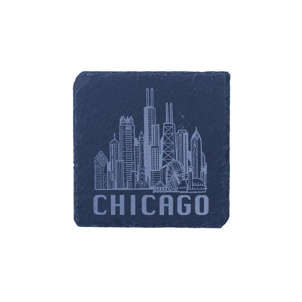 Chicago Skyline Coaster - Love From USA
