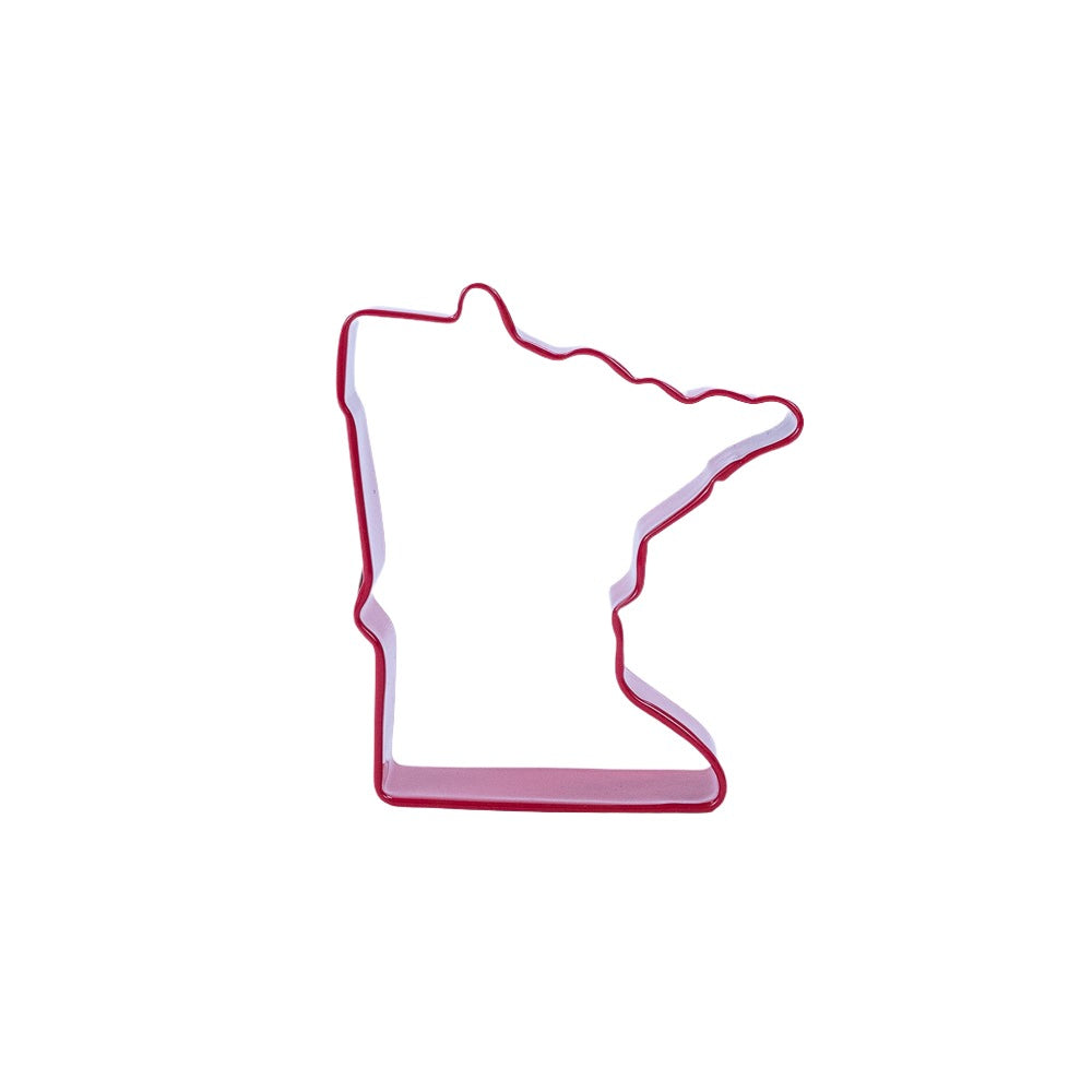 MN State Shape Cookie Cutter Red