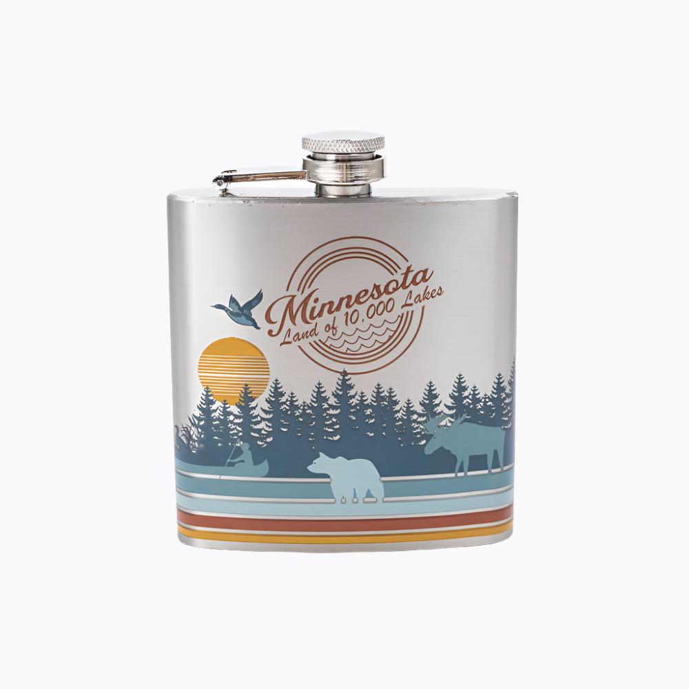 Minnesota Bottom Line Flask