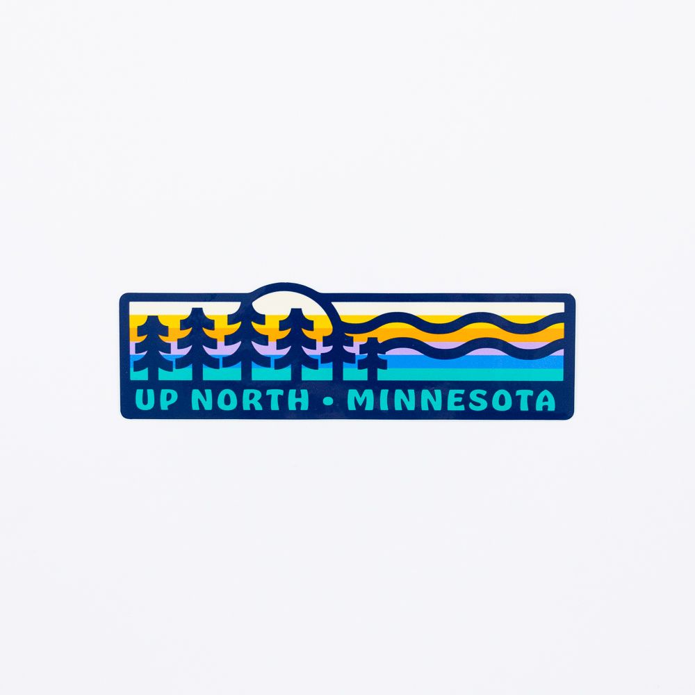 Up North Pines Minnesota Sticker