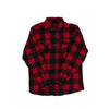 Minnesota Buffalo Plaid Moose Flannel Shirt - RED/BLACK