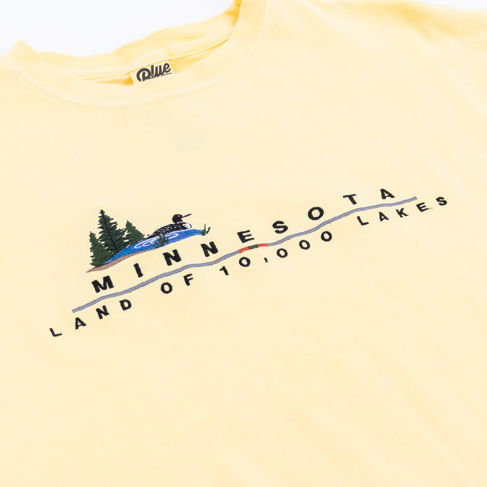 Minnesota Land of 10,000 Lakes Embroidered Tee