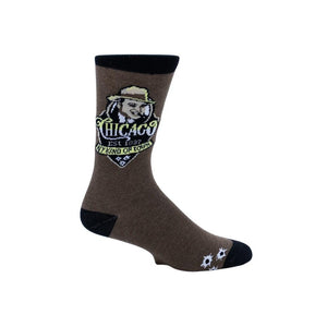 Chicago Al Capone Brown Socks - Love From USA