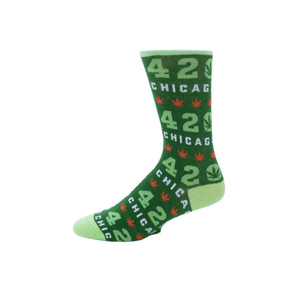 Chicago 420 Leaf Repeat Socks