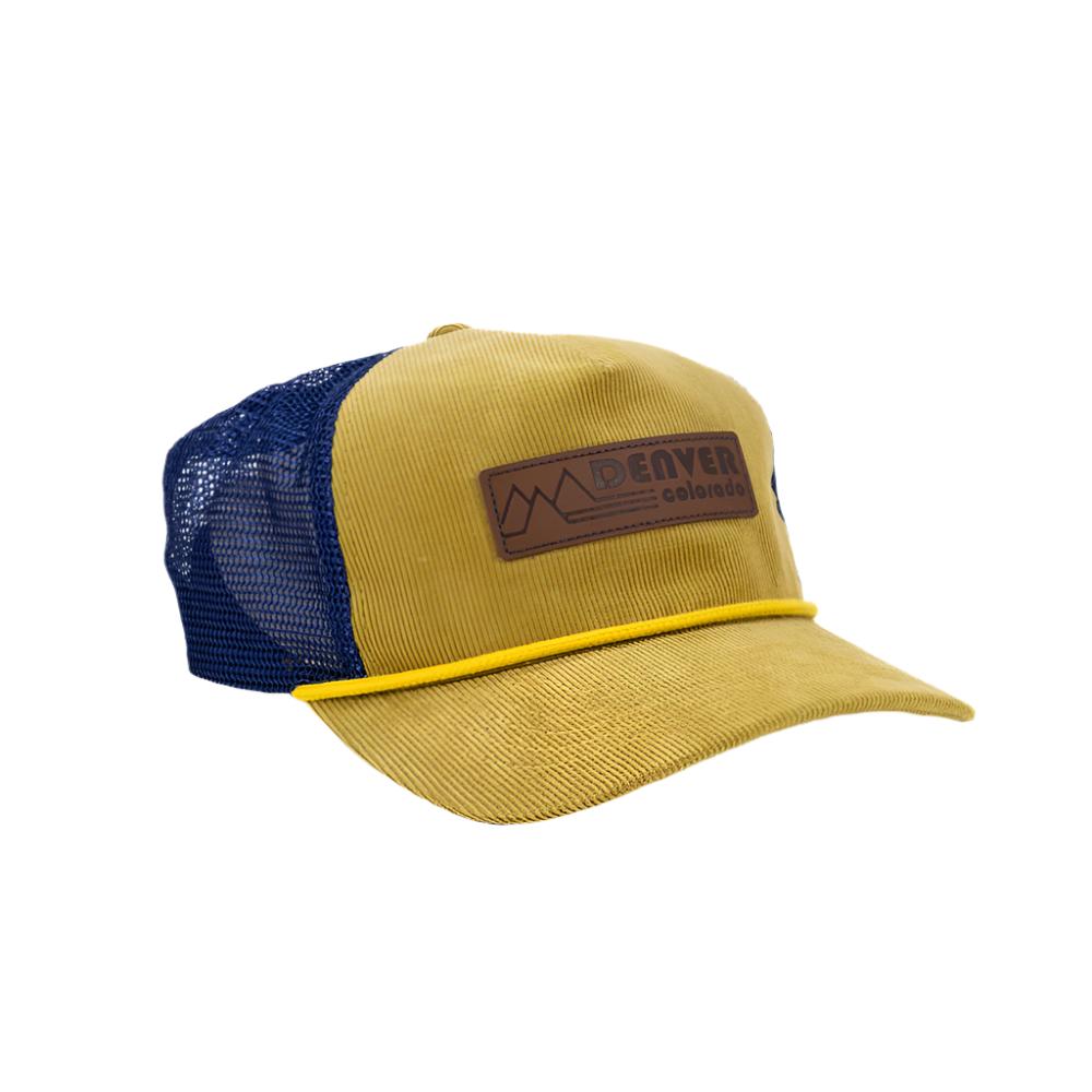 Yellow Leather Denver Hat