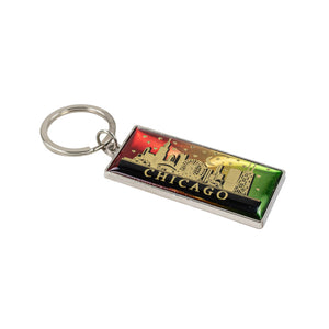 Keychain with 'Chicago' design on a white background