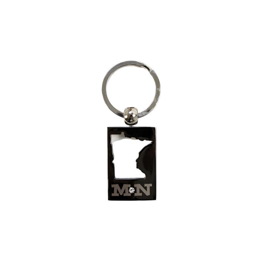 A Cut Out Minnesota Keychain