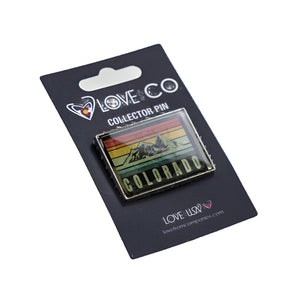 Colorado Striped Mountains Lapel Pin