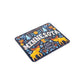 Colorful Minnesota-themed magnet with moose and floral designs on a white background