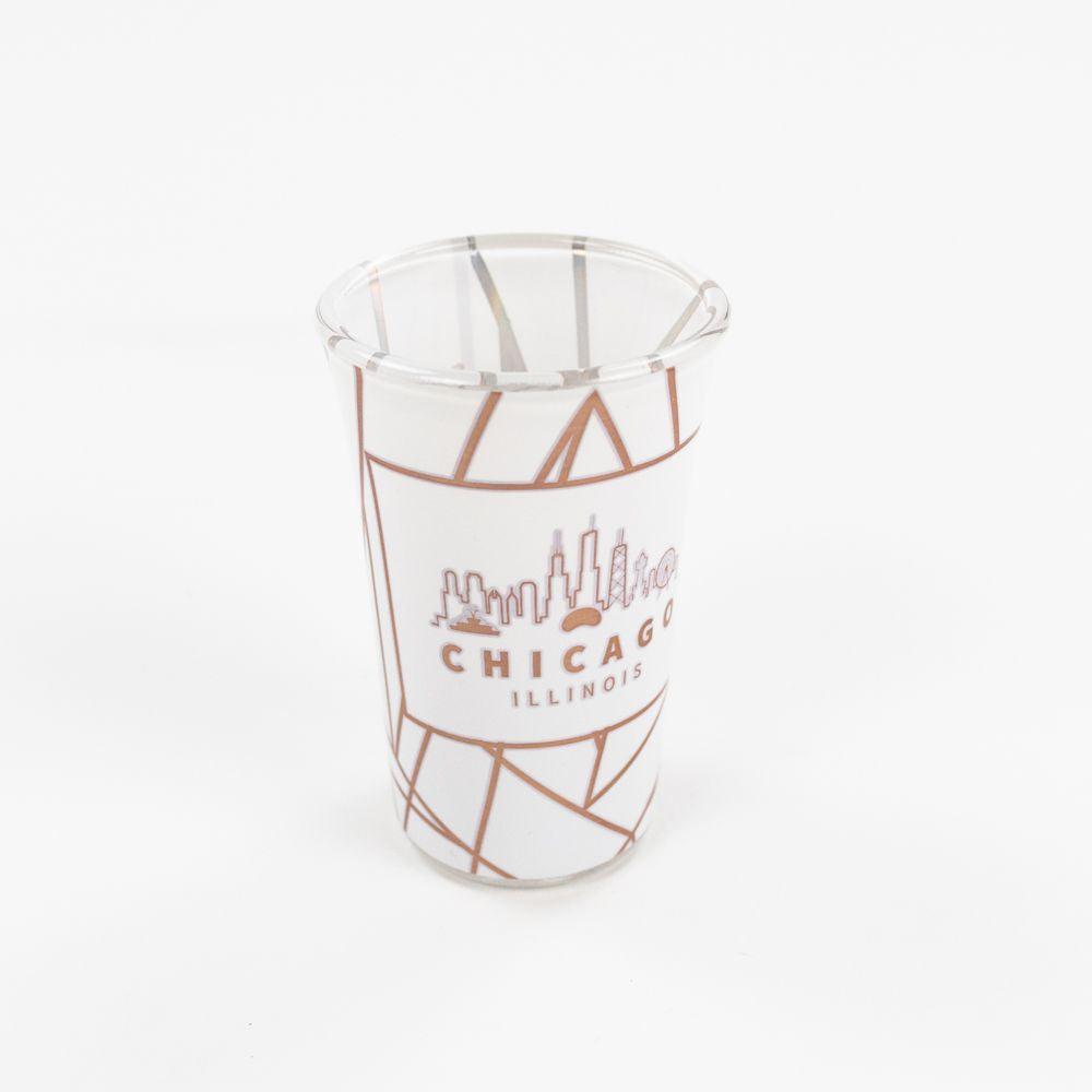 Chicago Rose Gold Skyline Shot Glass - Love From USA