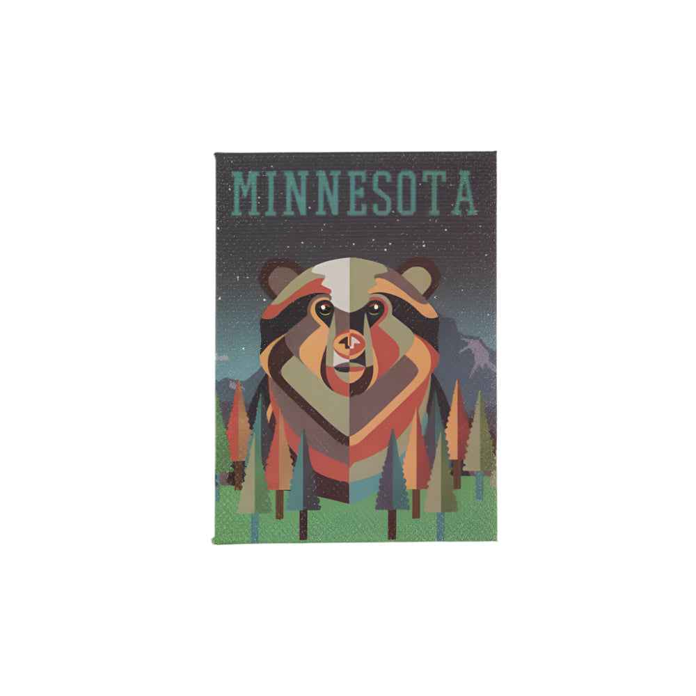 Minnesota Bear Cloth Magnet