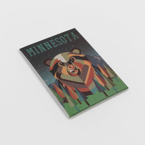 Minnesota Bear Cloth Magnet