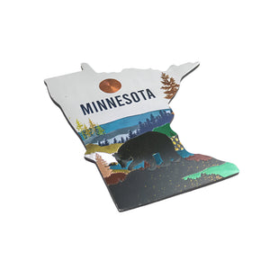 Minnesota State Shape Foil Magnet