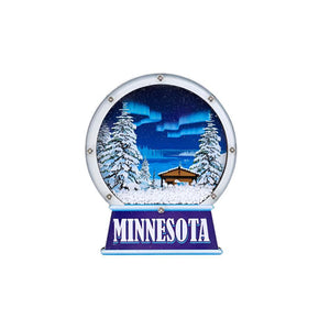 Minnesota Cabin Night Magnet - Love From USA