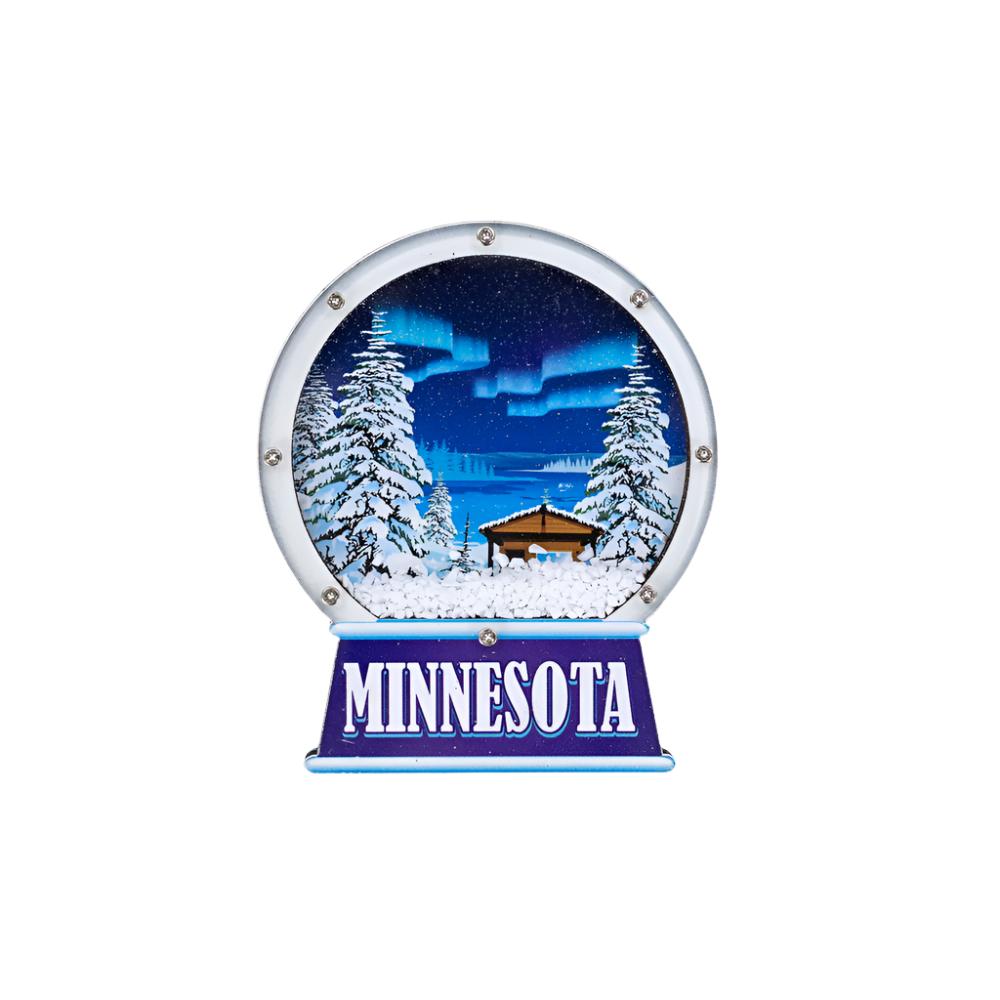 Minnesota Cabin Night Magnet