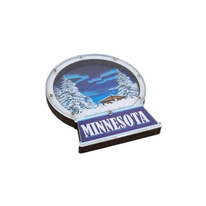 Minnesota Cabin Night Magnet - Love From USA