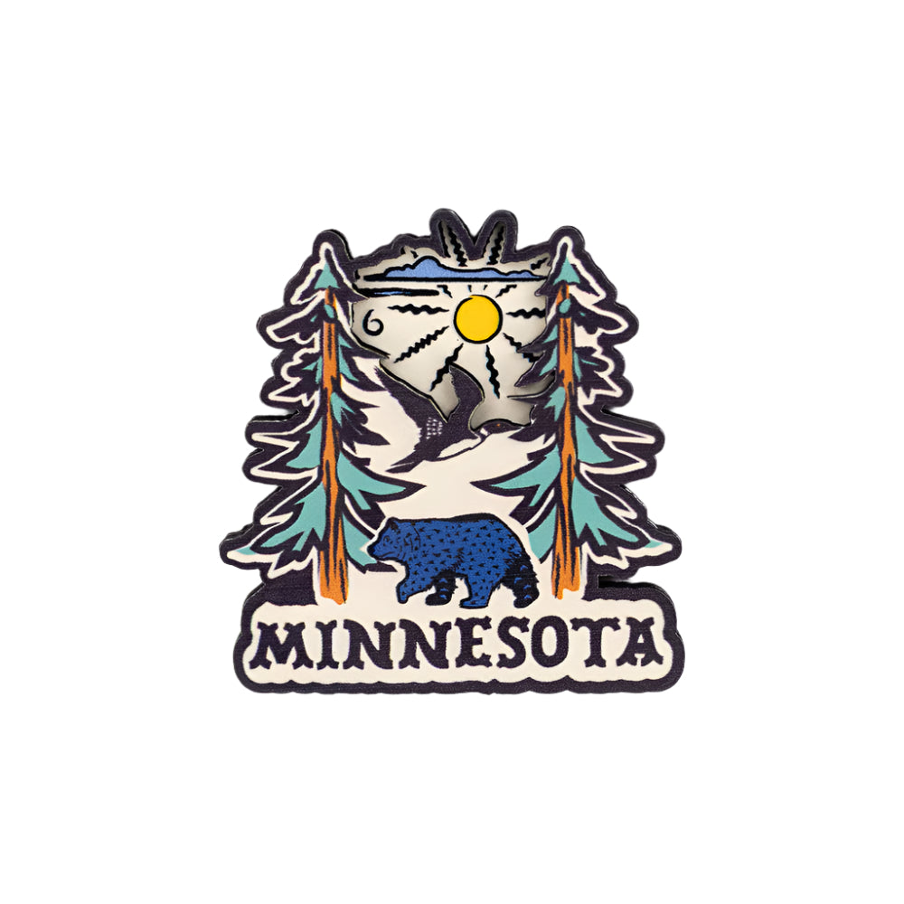 Minnesota Folksy Magnet