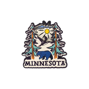 Minnesota Folksy Magnet