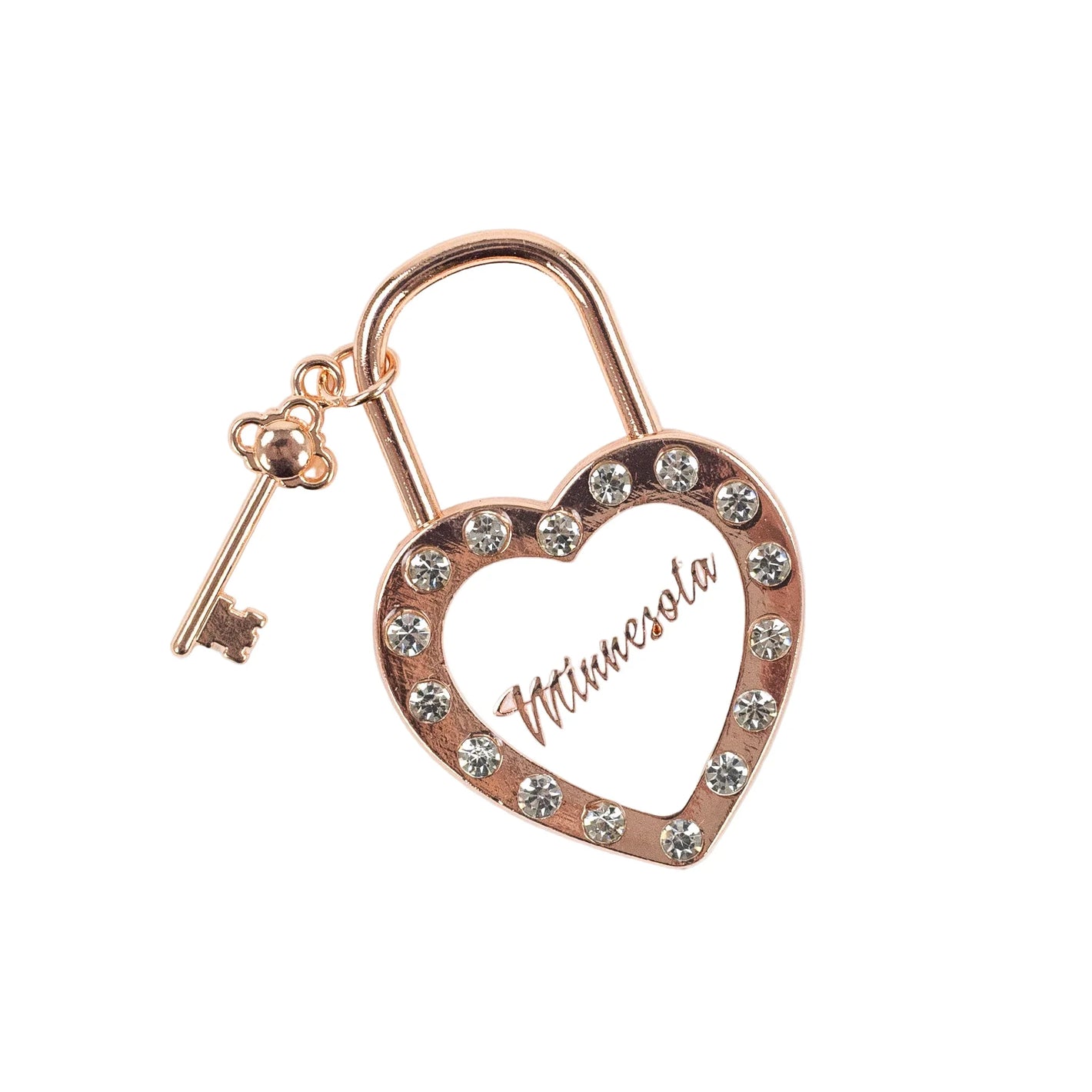 Minnesota Lock & Key Heart Magnet