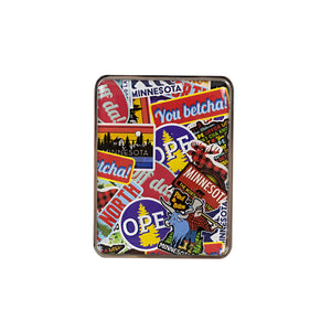 Minnesota Sticker Collage Magnet