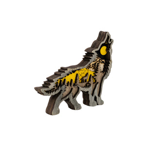 Minnesota Wolf Inlaid Magnet