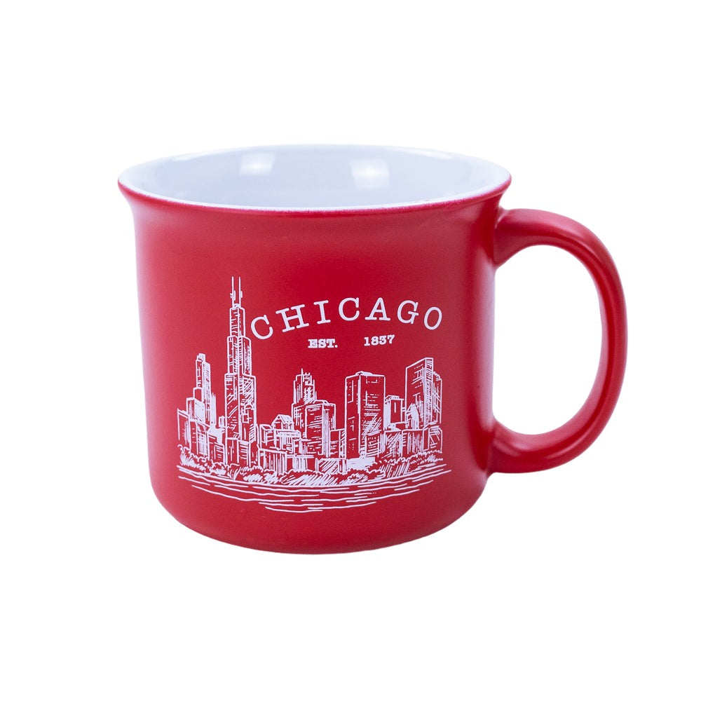 History Red Chicago Mug