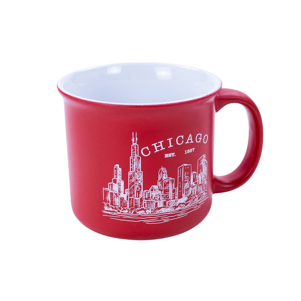 History Red Chicago Mug