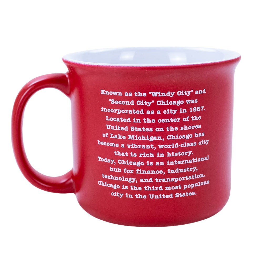 History Red Chicago Mug - Love From USA