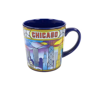 Chicago Stained Glass Skyline Mug