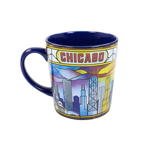 Chicago Stained Glass Skyline Mug