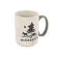 Mug with 'Minnesota' and nature-themed design on a white background

