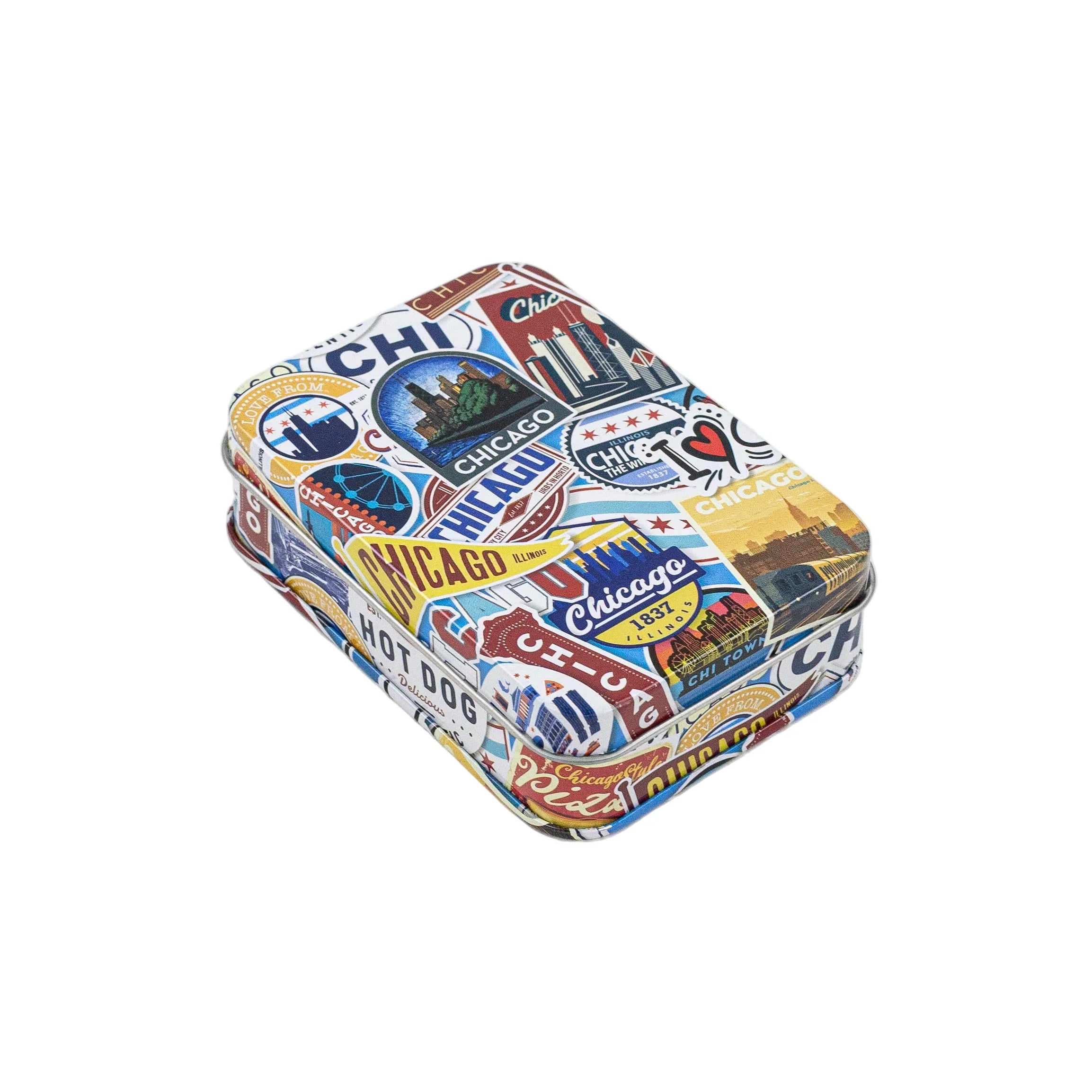 Chicago Sticker Collage Playing Cards
