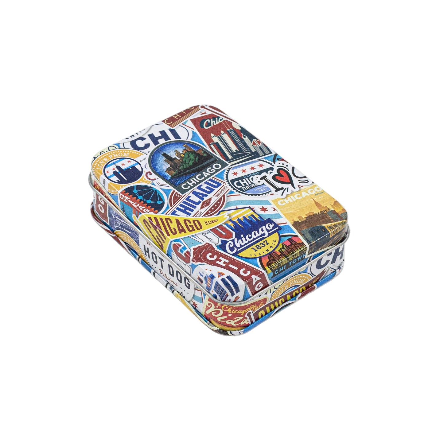 Chicago Sticker Collage Playing Cards