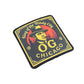 Patch with 'King of the Windy City OG Chicago' text and design on a black background