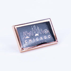 Chicago Skyline Pin - Love From USA